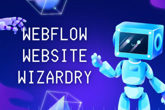 design and redesign webflow website, figma to webflow, webflow developer