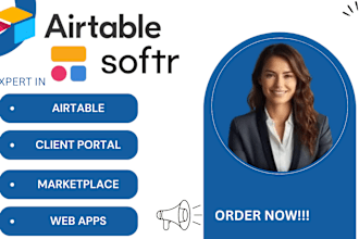 setup airtable database softr client portal  zapier integration