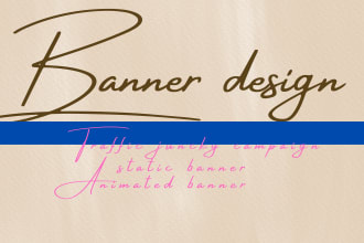 do astonish static and animated banner design for your traffic junky campaign