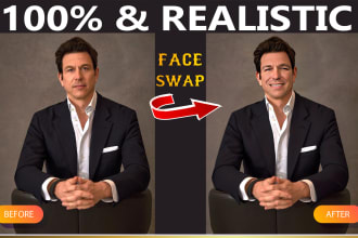 do realistic face and head swapping, photo editing, body slimming in photoshop