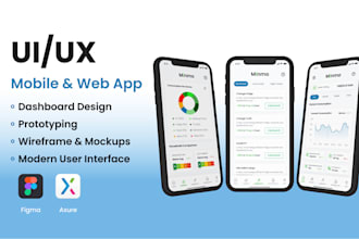 design modern mobile app UI UX in figma for android and ios
