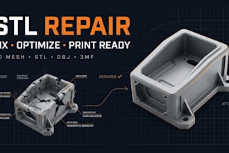 fix repair reverse engineer stl mesh files for 3d printing