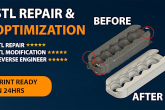 fix repair reverse engineer stl mesh files for 3d printing