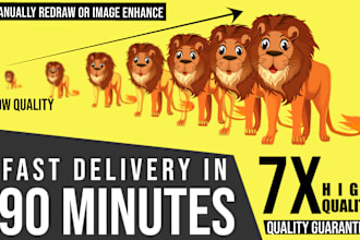 logo redraw or image enhance manually and tracing perfectly