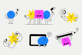 design unique custom icons set, animation option
