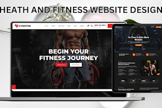 design and health fitness website fitness gadget health supplement shopify store