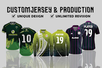 do any custom sports jersey design or sublimation jersey