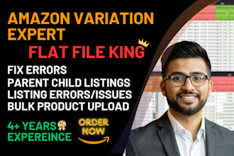 fix create amazon product variations via flat file listing variation, feed file