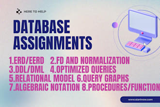 make sql server database write queries eerd relational model