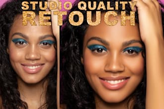 do photo editing, image retouching in 2 hr
