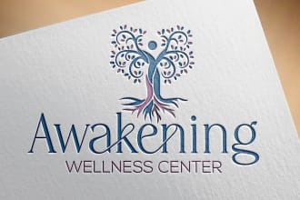 design spa yoga beauty healthcare fitness and natural wellness logo for you