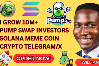 100m pump fun growth, 500 solana meme coin promotion, crypto telegram promotion
