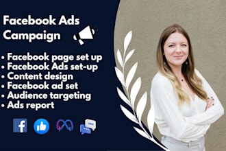 set up your facebook business page and run ad campaigns
