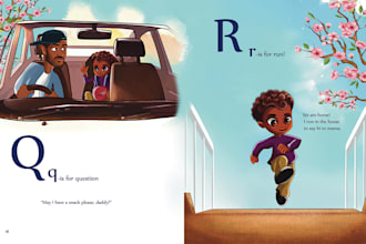 do african american children story book illustration