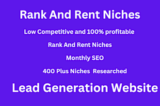 find low competitive and profitable rank and rent niches