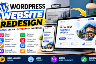 redesign your wordpress website with elementor