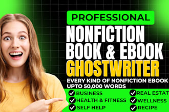 ebook ghostwriter, ghost book writer, KDP book writer, nonfiction ghostwriter