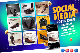 create social media instagram post for your sneaker store