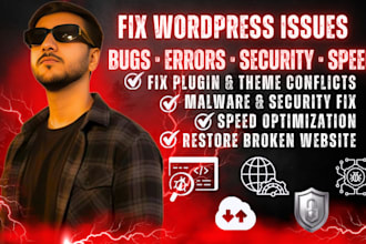 fix, redesign, restore, and optimize your wordpress website