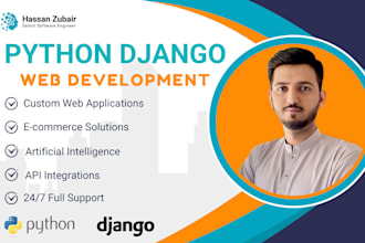 develop python django fast api flask web apps and scripts