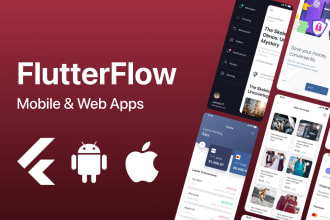 develop no code mobile apps with flutterflow, flutter app, flutter flow app