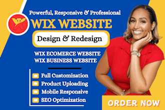 wix website design redesign, build ecommerce website wix website development SEO