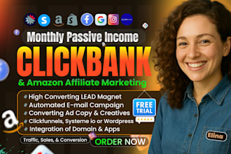 build clickbank affiliate funnel that generate 10k on clickfunnels, systeme io
