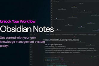 transfer and organize your notes into obsidian vault