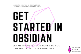 transfer and organize your notes into obsidian vault