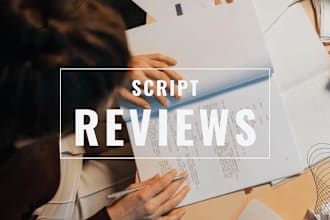 review and edit up to 10 pages of your screenplay