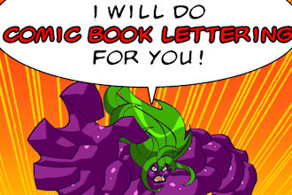 do the lettering for your comic book