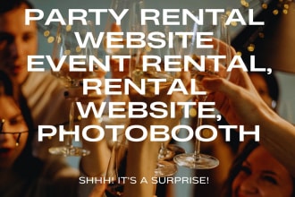 build party rental website  event rental, rental website, photobooth