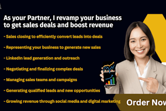 be a sales agent, sales representative, sales closer, deal breaker, sales deals