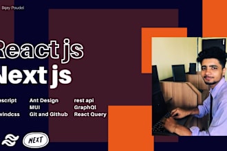 be your expert react js, next js developer with typescript