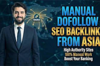 build manual dofollow SEO backlinks from asia