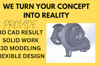 design product design and 3d model on solidworks