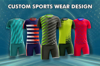 design custom soccer or sportswear sublimation jersey