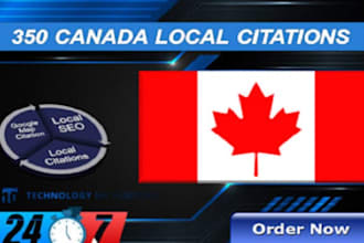 canada local citation for google my business ranking and website seo