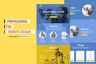 design modern website in PSD format or do website mockup
