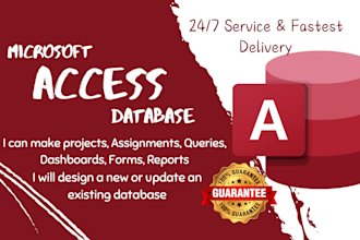 do your microsoft access database assignment project task