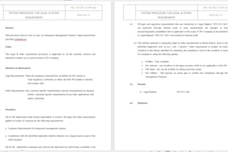 provide iso 9001 14001 45001 22001 27001 documentation and policies