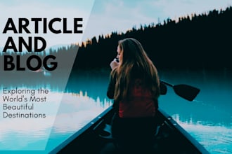 write articles on fishing, camping, hiking, outdoor sports, tourism, vacations