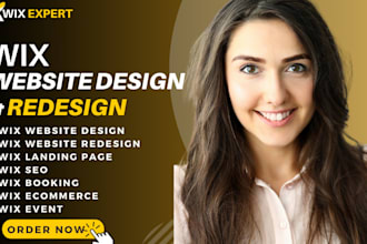 design wix website design, wix website redesign and wix landing page wix event