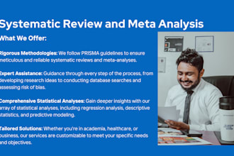 conduct a comprehensive systematic review and meta analysis