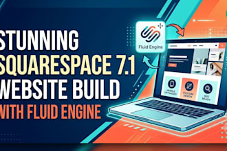 build a custom squarespace website using fluid engine