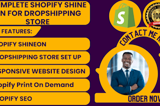 build shopify print on demand shopify shineon shopify pod dropshipping store