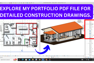 draw 2d floor plan, 3d modeling and renderings in revit, sketchup or cad