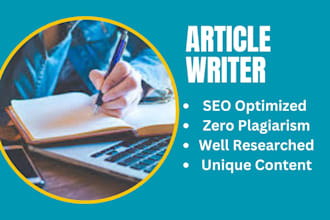 write engaging SEO article writing and blog post writing