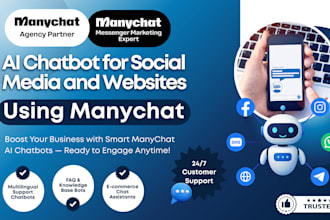 create custom ai chatbot for your business using manychat