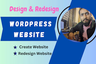 design, redesign wordpress website  by elementor